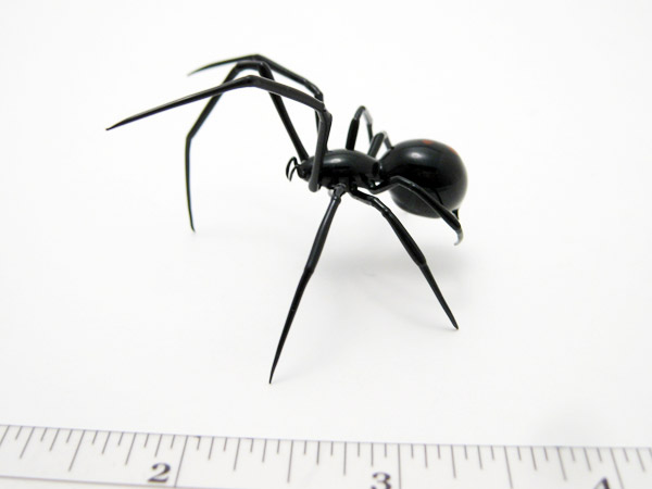Black Widow Spider, glass bug by Wesley Fleming