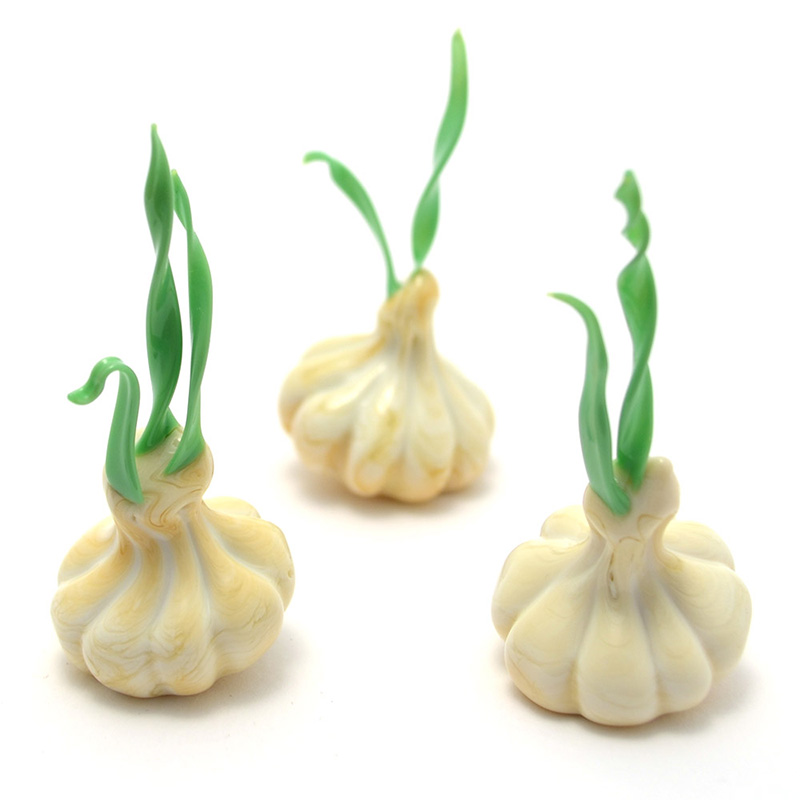 Sprouted Garlic, glass garlic by Wesley Fleming