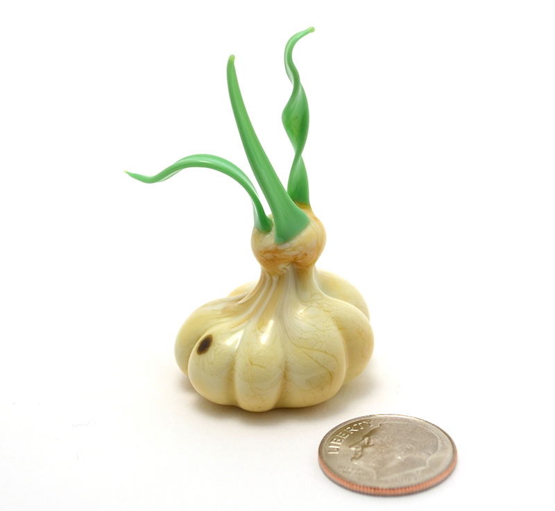 Sprouted Garlic, glass garlic by Wesley Fleming