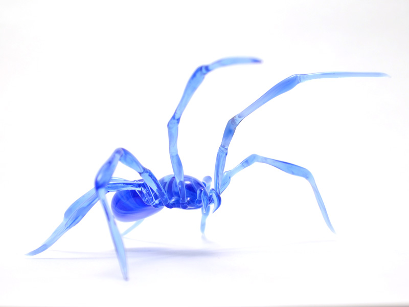 Ice Spider, glass spider by Wesley Fleming