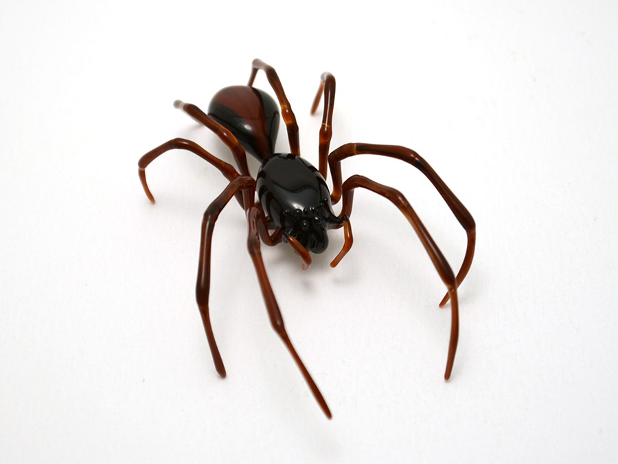 Mason Spider, glass arachnid by Wesley Fleming