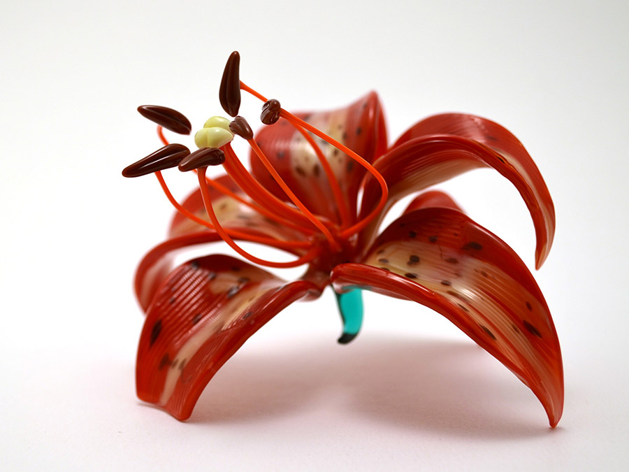 Oriental Lily, glass lily by Wesley Fleming