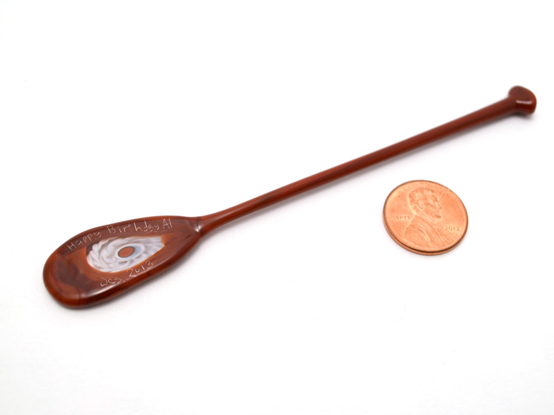 Paddle for Al, glass paddle by Wesley Fleming