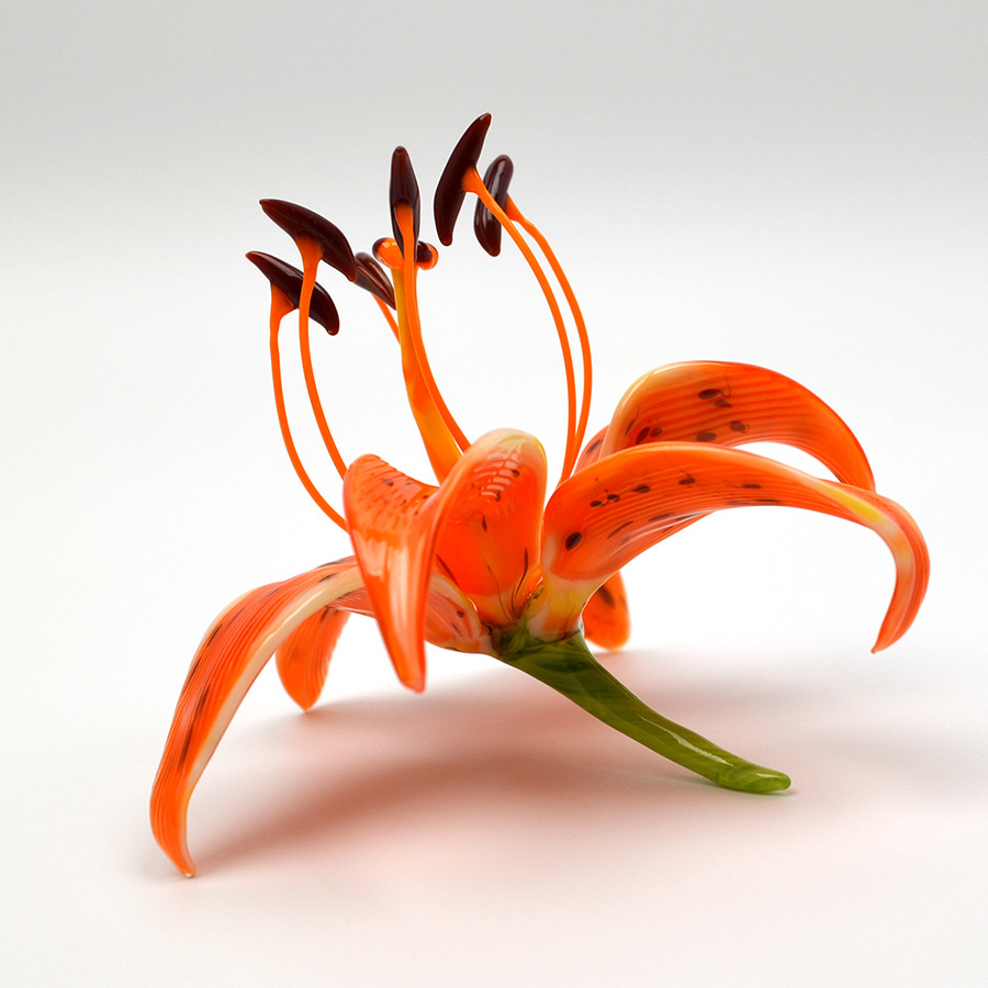 Tiger Lily, glass daylily by Wesley Fleming