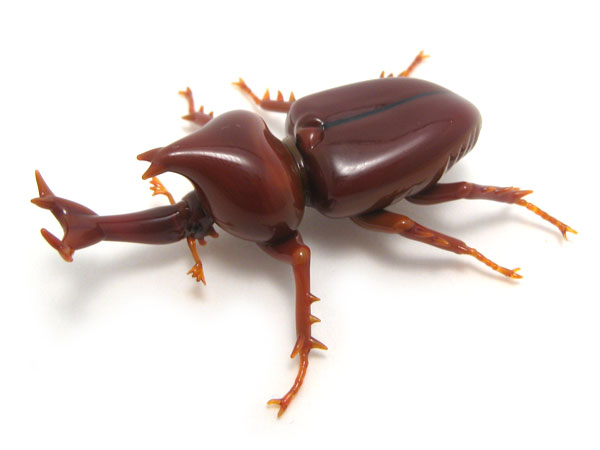 Japanese Unicorn Beetle, glass insect by Wesley Fleming