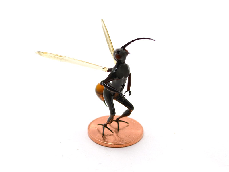 Wasp Fairy, glass wasp by Wesley Fleming