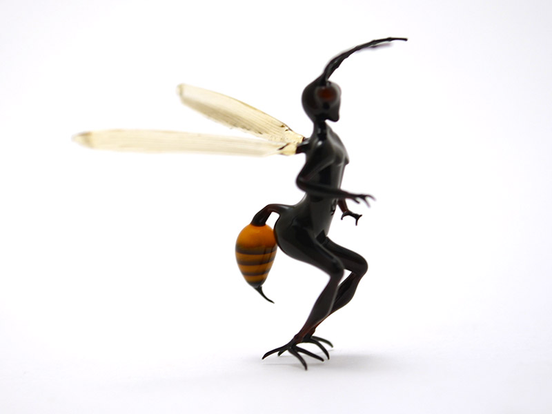 Wasp Fairy, glass insect by Wesley Fleming