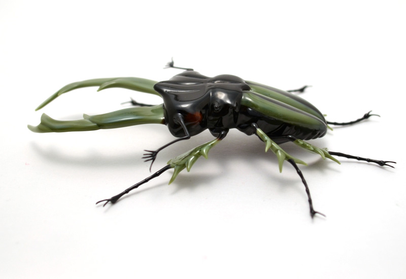 Giant Stag Beetle, glass insect by Wesley Fleming