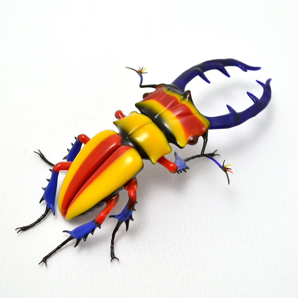 Primary Stag Beetle, glass insect by Wesley Fleming