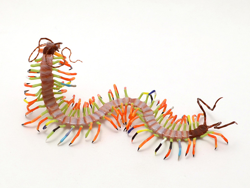Turning Point, glass centipede by Wesley Fleming