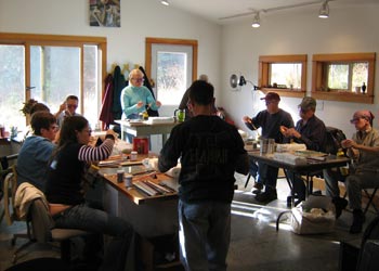 Wesley Fleming teaching at Bear Canyon School of Art and Craft